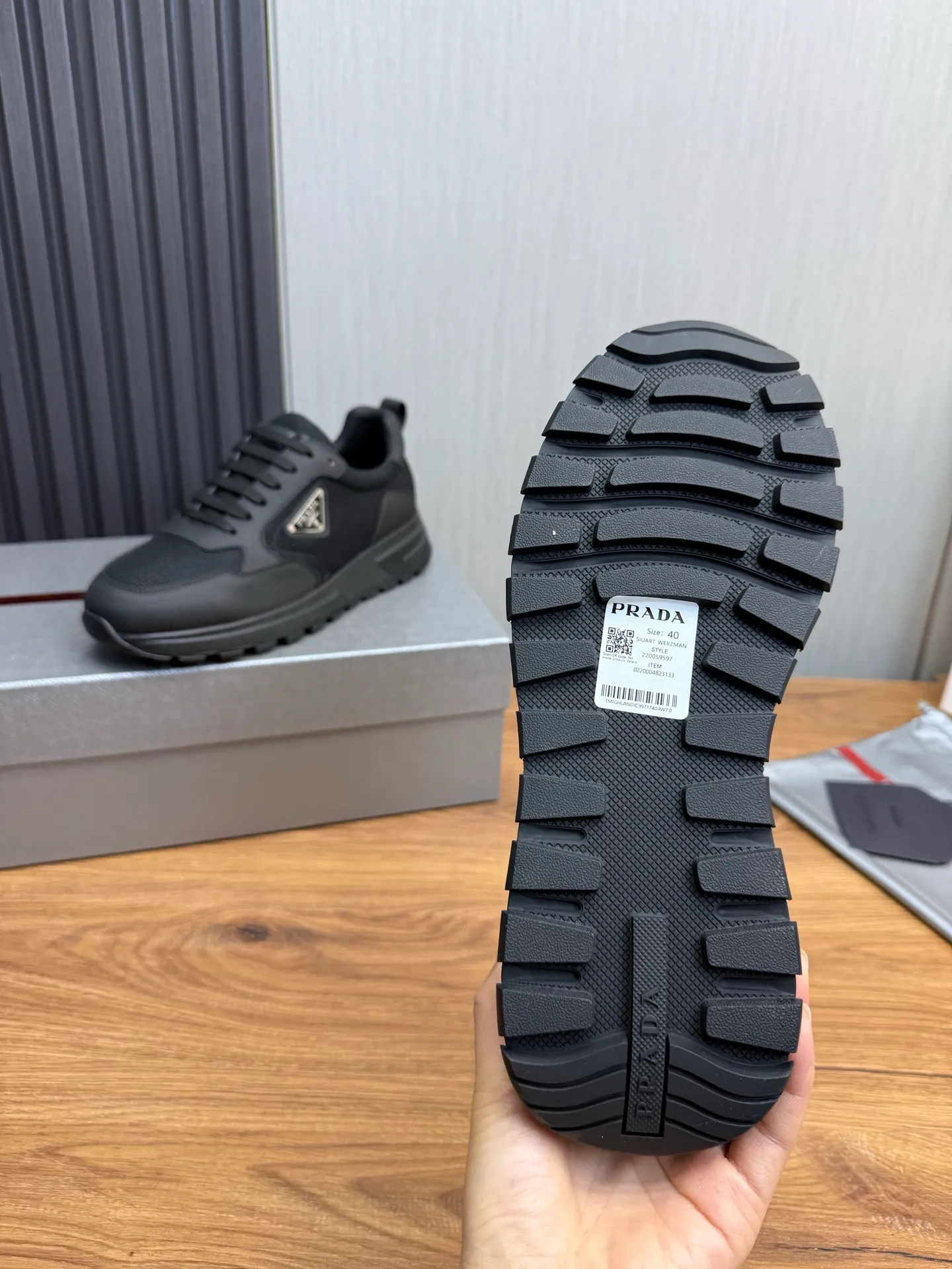 Men's shoes 💰560💰 [PRADA] Popular items in men's shoes counters, synchronized with the official website, high-quality cowhide stitching breathable mesh + cowhide lining, 1🆚1 replica, original sole, 38-45 (customized for 45, non-refundable)